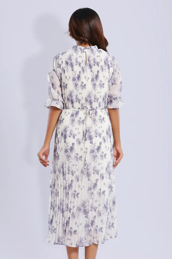 Pleated Long Dress