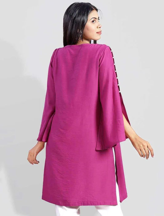 Regular Fit Embroidered Kameez